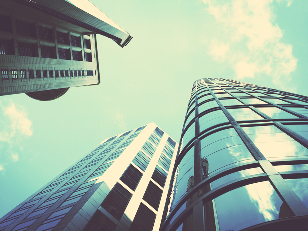 Skyscraper Buildings Viewed from Below