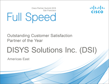 Cisco Partner of the Year Award 2016