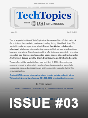 Tech Topics Newsletter Issue #03