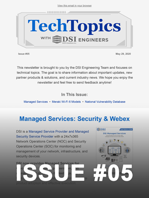 Tech Topics Newsletter Issue #05