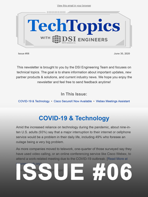 Tech Topics Newsletter Issue #06