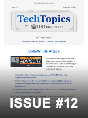 Tech Topics Newsletter Issue #12