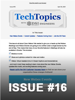 Tech Topics Newsletter Issue #16