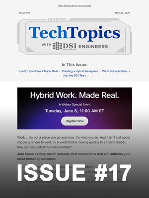 Tech Topics Newsletter Issue #17