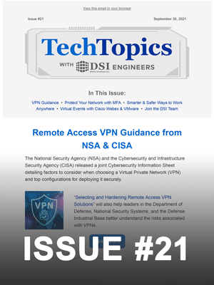 Tech Topics Newsletter Issue #21