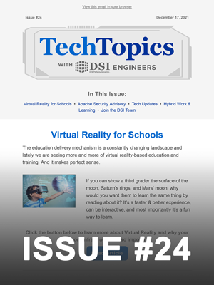 Tech Topics Newsletter Issue #24