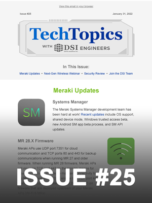 Tech Topics Newsletter Issue #25