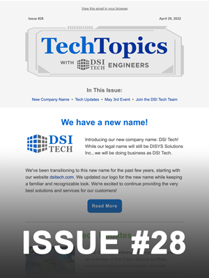 Tech Topics Newsletter Issue #28