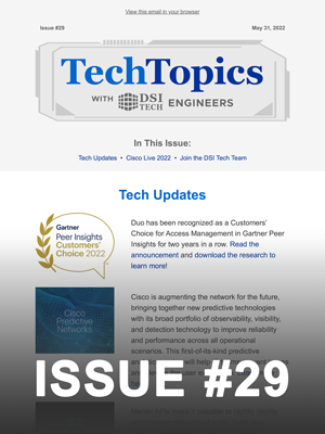 Tech Topics Newsletter Issue #29