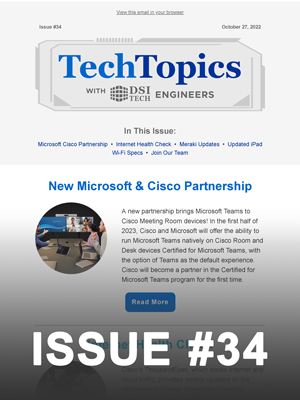 Tech Topics Newsletter Issue #34