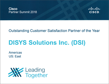 Cisco Partner Award for Customer Satisfaction