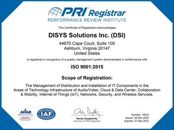 ISO 9001 Certificate