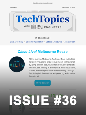 Tech Topics Newsletter Issue #36