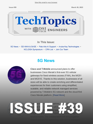 Tech Topics Newsletter Issue #39