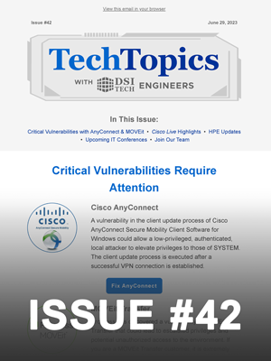 Tech Topics Newsletter Issue #42