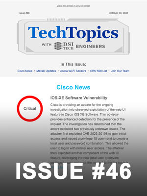 Tech Topics Newsletter Issue #46