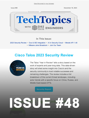 Tech Topics Newsletter Issue #48