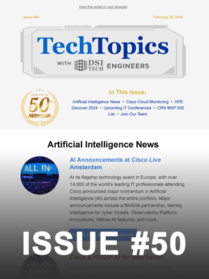 Tech Topics Newsletter Issue #50