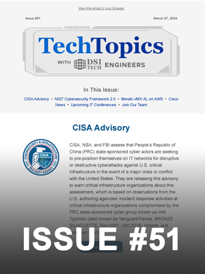 Tech Topics Newsletter Issue #51