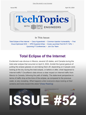 Tech Topics Newsletter Issue #52. Image link opens a new tab.