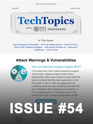 Tech Topics Newsletter Issue #54. Image link opens a new tab.