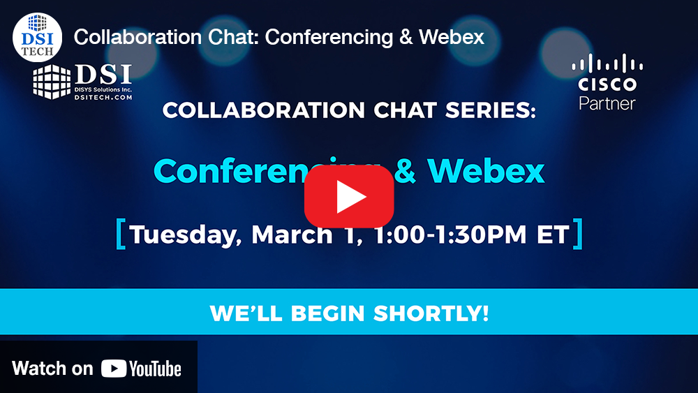 Video Thumbnail for "Collaboration Chat: Conferencing & Webex". Image link opens in new window.