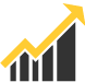 Chart Bar Graph Icon - Pure Storage Partner