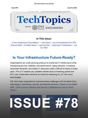 Tech Topics Newsletter Issue #78. Image link opens in new tab.