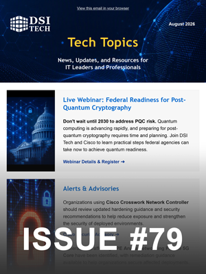 Tech Topics Newsletter Issue #79. Image link opens in new tab.